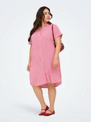 Abito camicia 'CARPENNA' di ONLY Carmakoma in rosa: frontale
