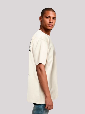 T-Shirt 'Escape Discover the World Tree Birds' F4NT4STIC en beige