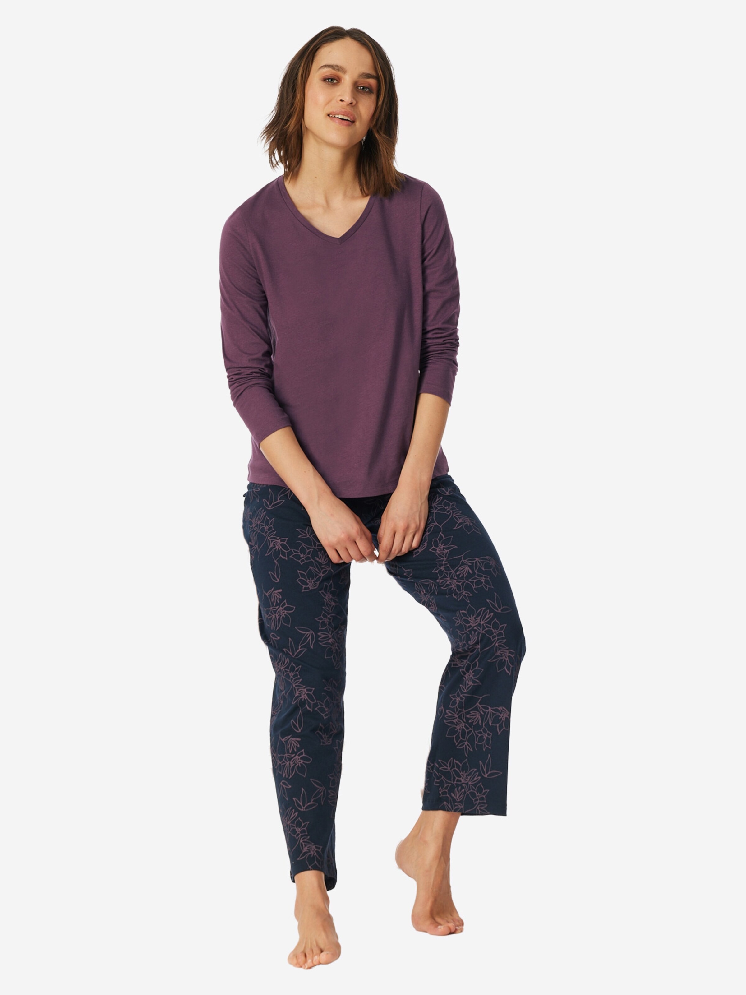 uncover by SCHIESSER Pajama 'Nightwear' in Purple