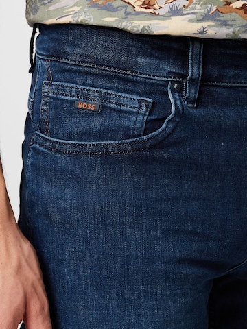 BOSS Orange - Slimfit Calças de ganga 'Delaware' em azul