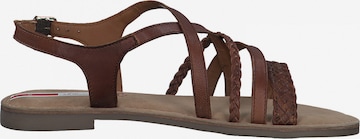 s.Oliver Sandalen met riem in Bruin