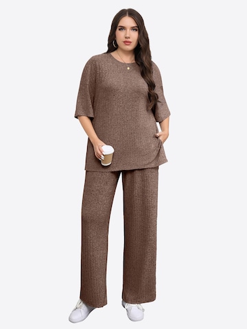 Imily Bela Domácí oblečení – hnědá: přední strana