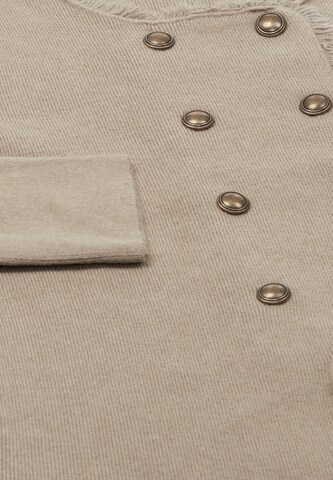 NAEMI Gebreid vest in Grijs
