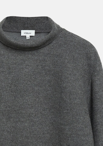 Sweat-shirt s.Oliver en gris : devant