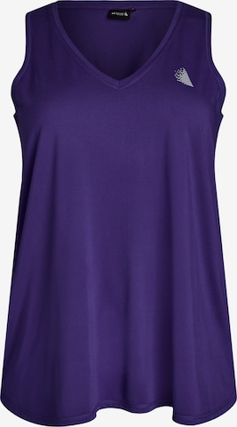 purpurinė Active by Zizzi Sportiniai marškinėliai be rankovių 'ABASIC': priekis