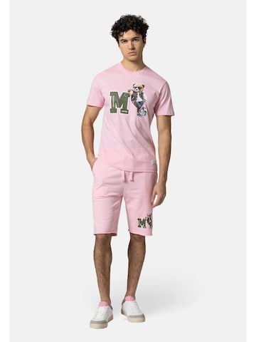 19V69 ITALIA - Camiseta 'Rafael College' en rosa: frente