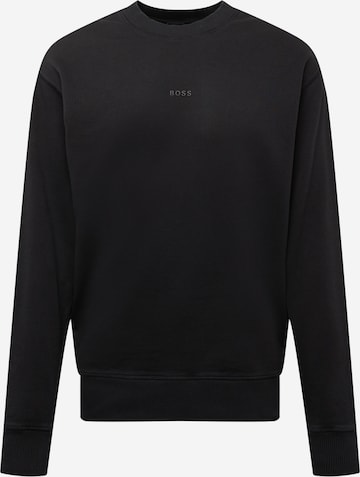 BOSS Orange Sweatshirt 'WEFADE' in Zwart: voorkant