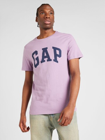 GAP Regularny krój Koszulka w kolorze fioletowy: przód