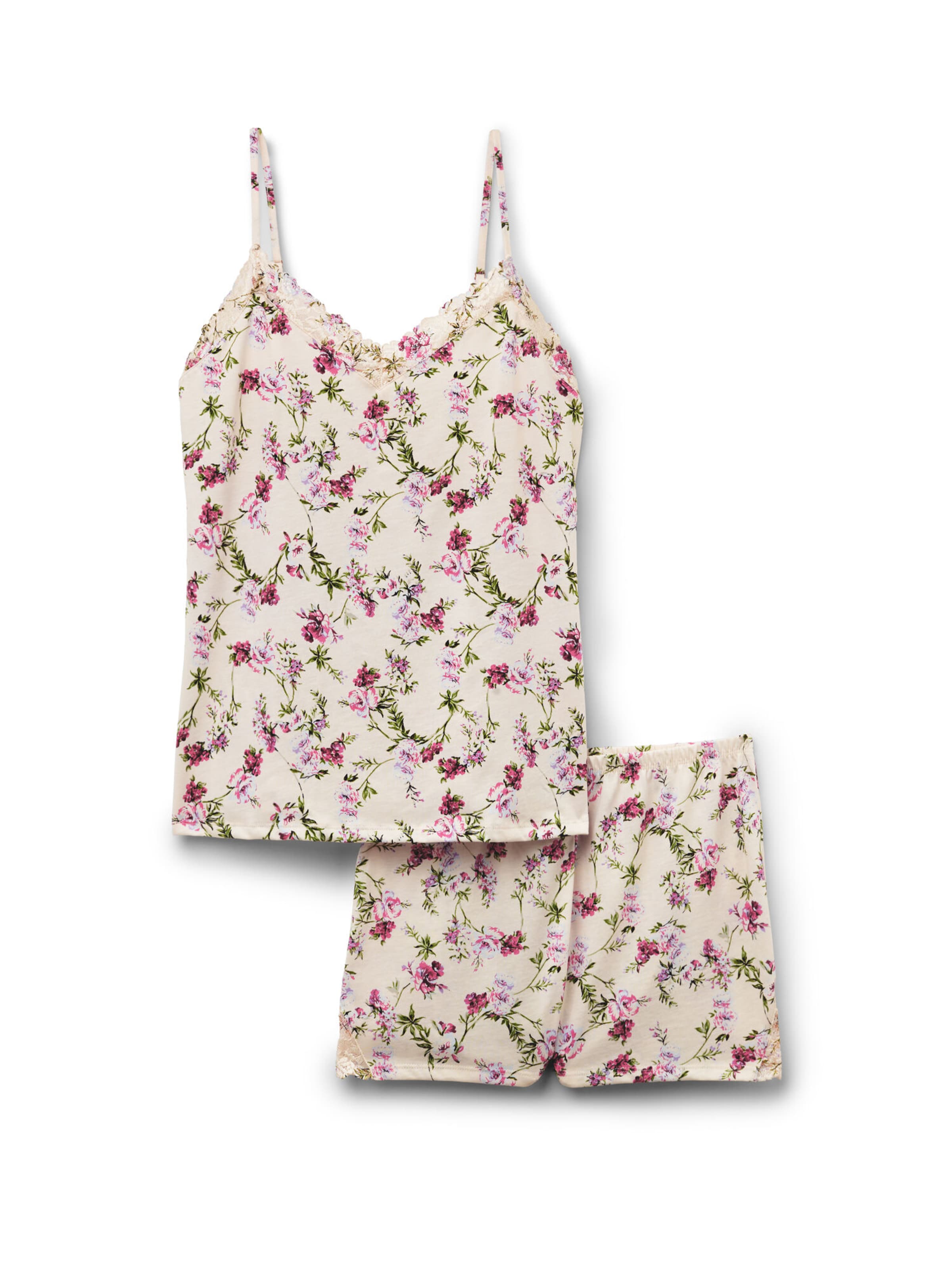 INTIMISSIMI Pijama 'Pretty Flowers' in Beige: Vorderseite