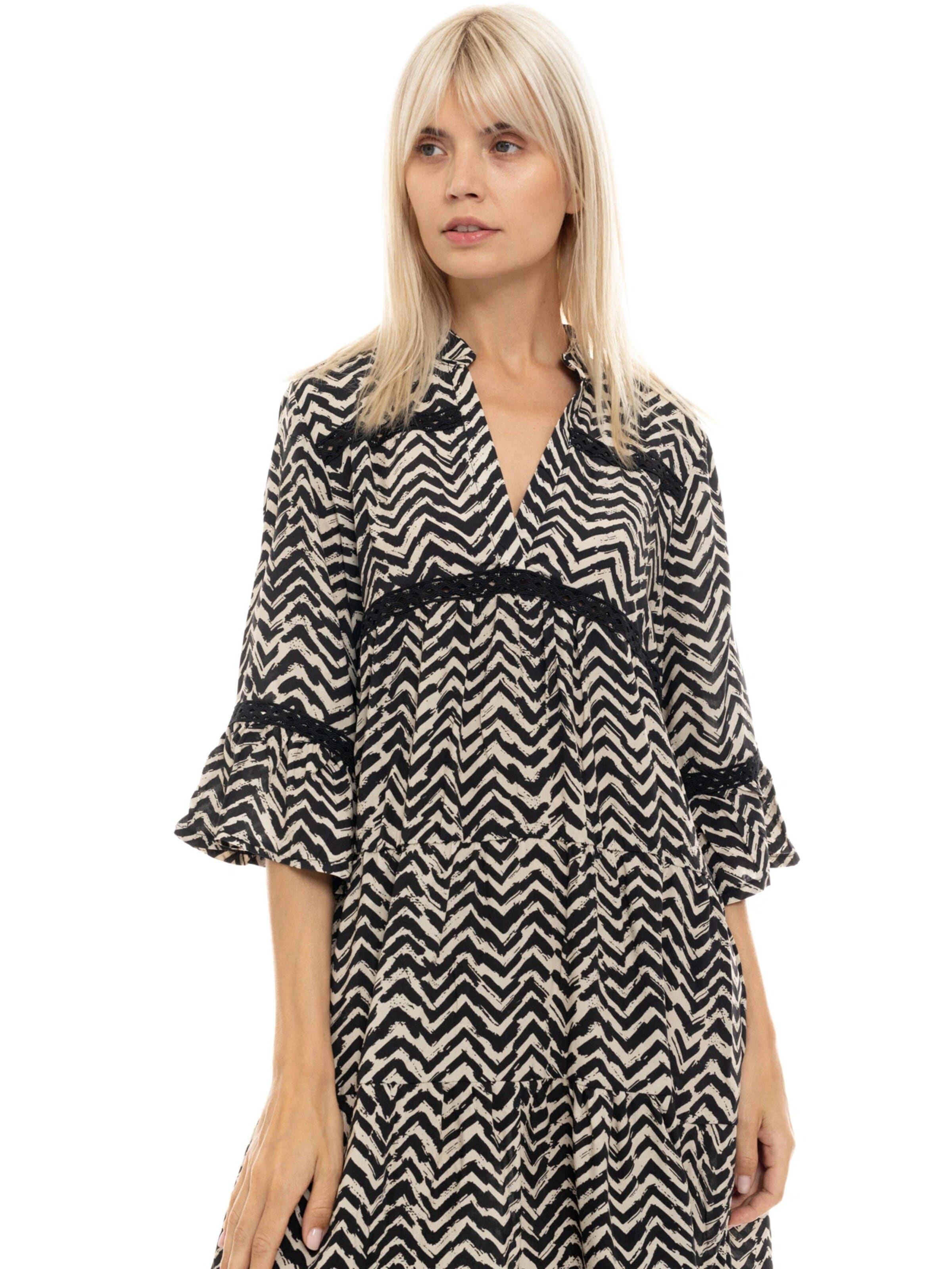 Robe 'BEACHWEAR LONG HAVANA' Pink Label en noir