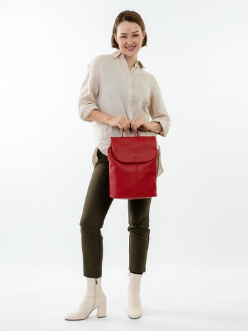 Zaino 'Tours Rue 09' di Emily & Noah in rosso: frontale