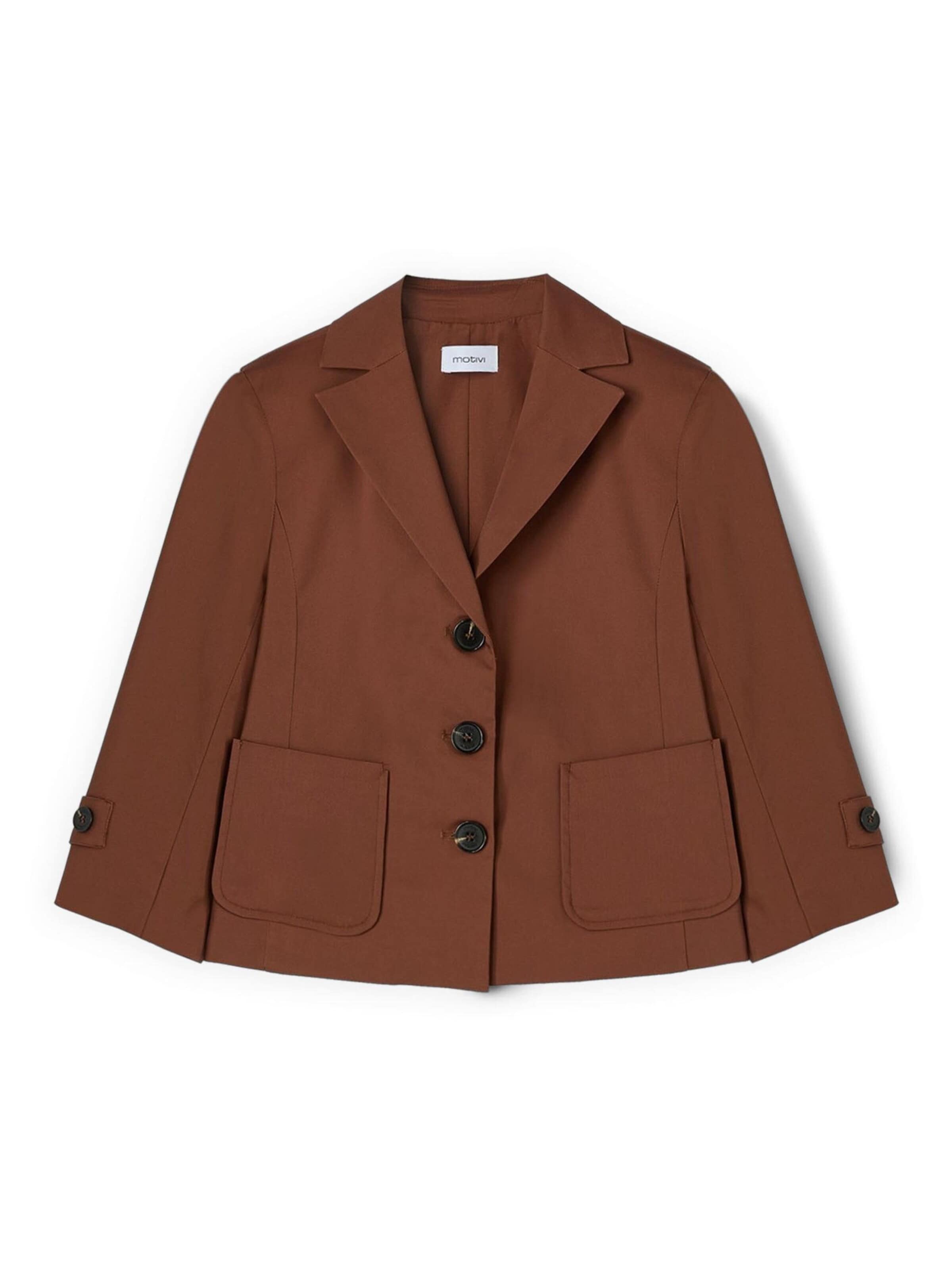 MOTIVI Blazers in Bruin: voorkant