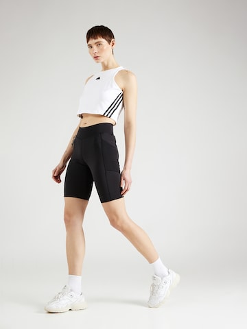 ADIDAS PERFORMANCE Skinny Παντελόνι φόρμας 'MATCH' σε μαύρο