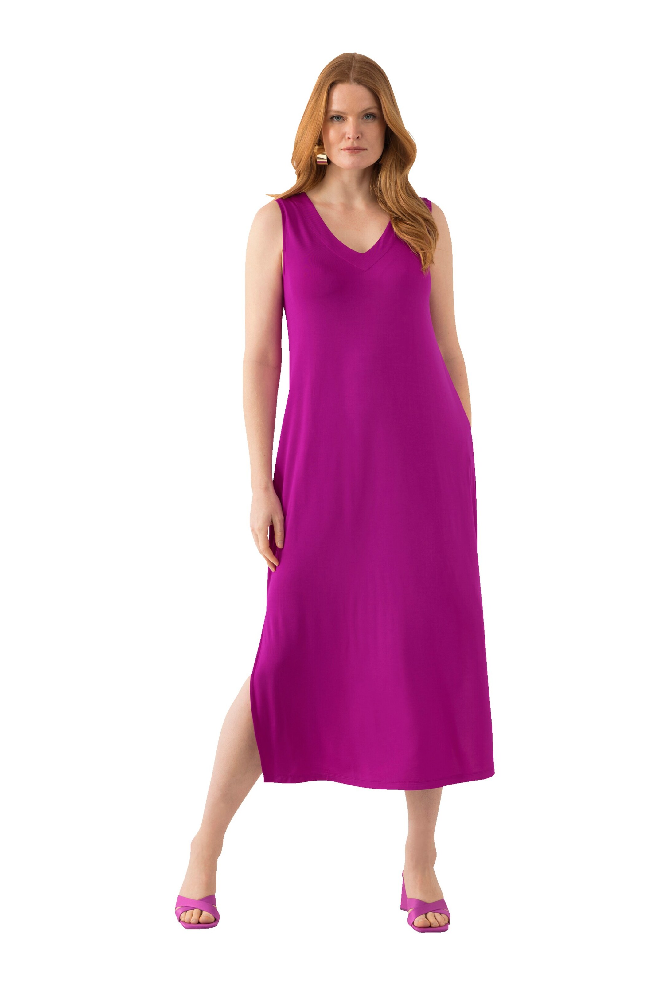 Ulla Popken Kleid in Lila: Vorderseite