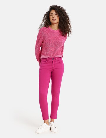 TAIFUN Slimfit Jeans in Pink