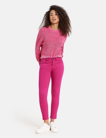 TAIFUN Slimfit Jeans in Pink