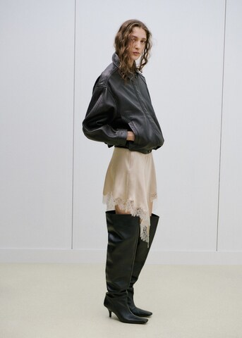 MANGO Skirt 'Ines' in Beige