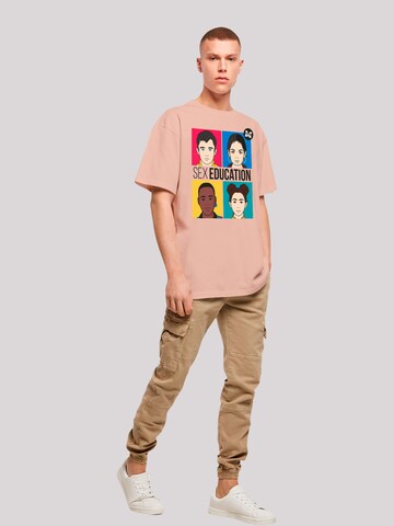 T-Shirt 'Sex Education Teen Illustrated Netflix TV Series' F4NT4STIC en beige
