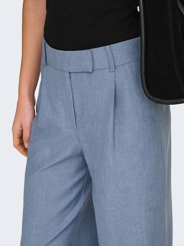 ONLY Wide leg Bandplooibroek 'ONLLINDA' in Blauw