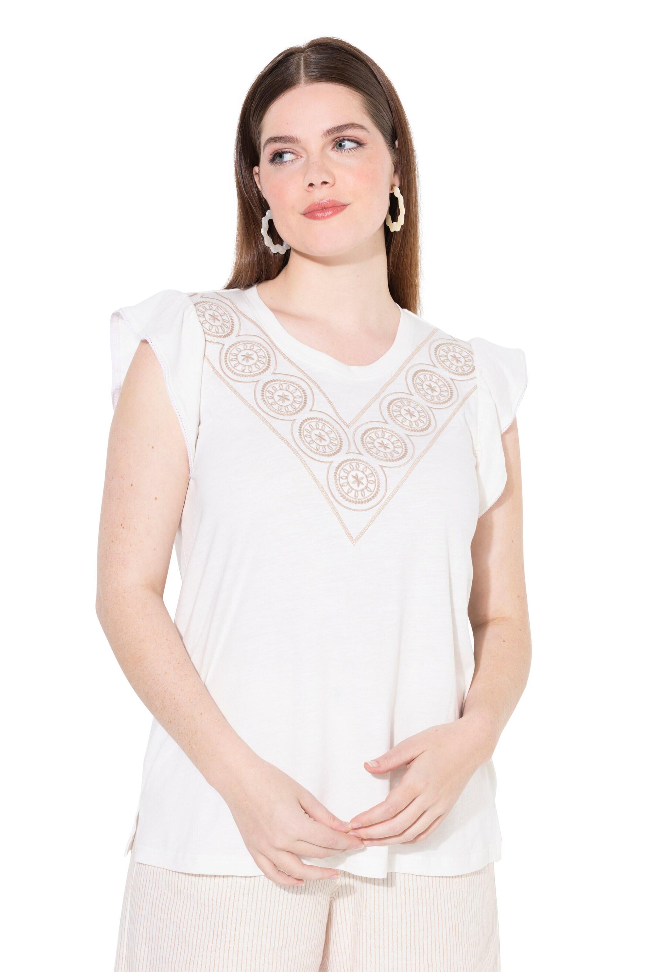 Ulla Popken Shirt in White: front