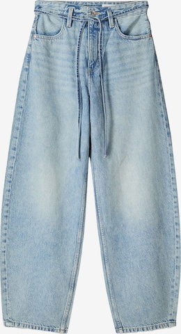 Bershka Loosefit Farkut värissä sininen: etupuoli