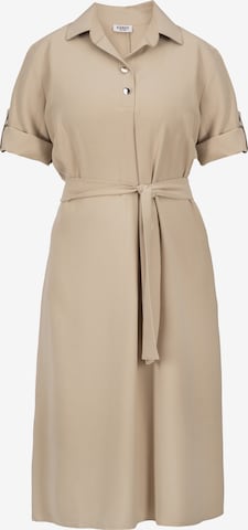 Robe-chemise 'SILVIA' Karko en beige : devant