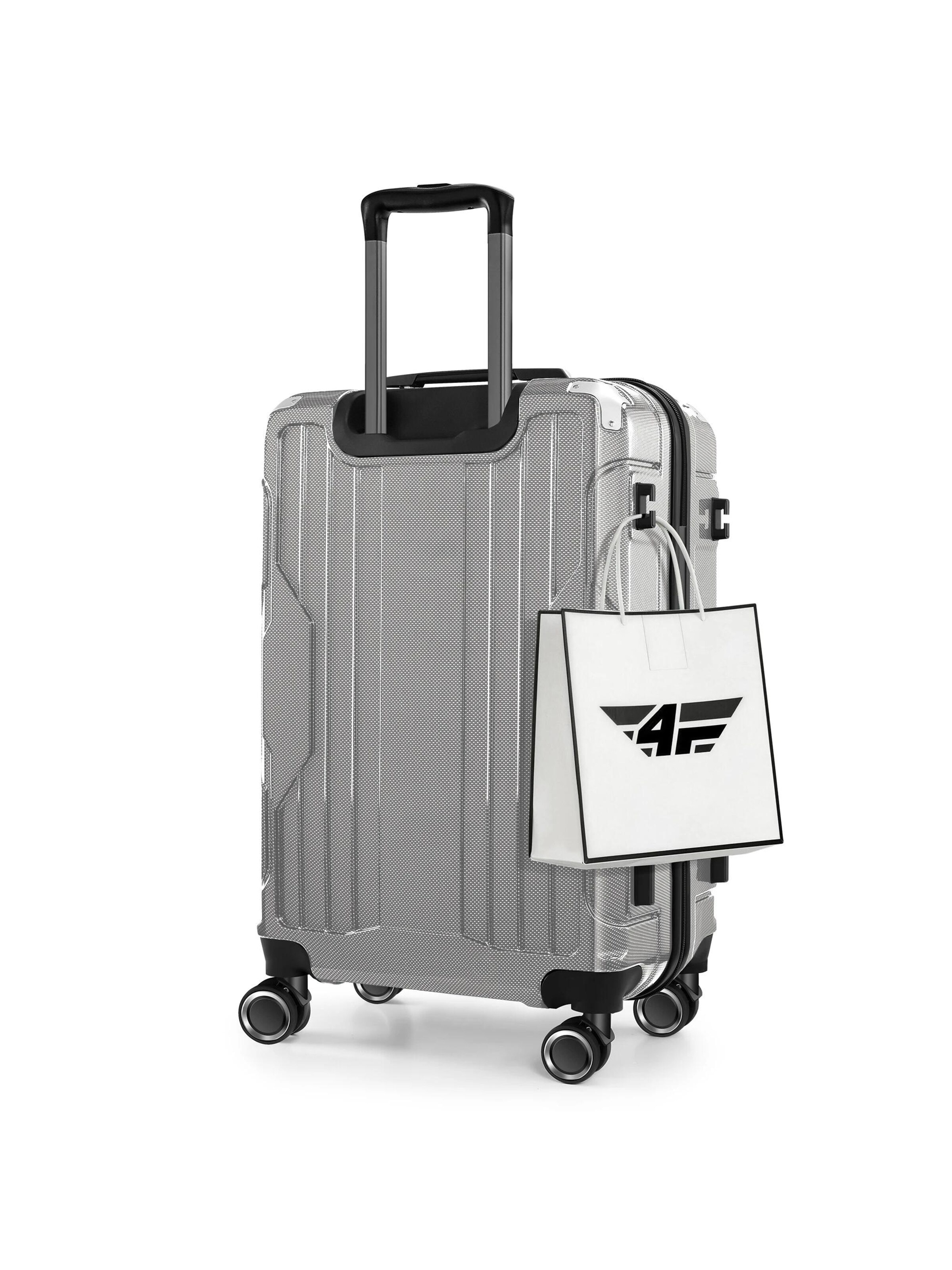 4FLY Suitcase Set 'Carbo' in Silver