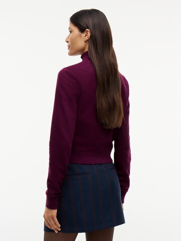 Tommy Jeans Mikina – fialová
