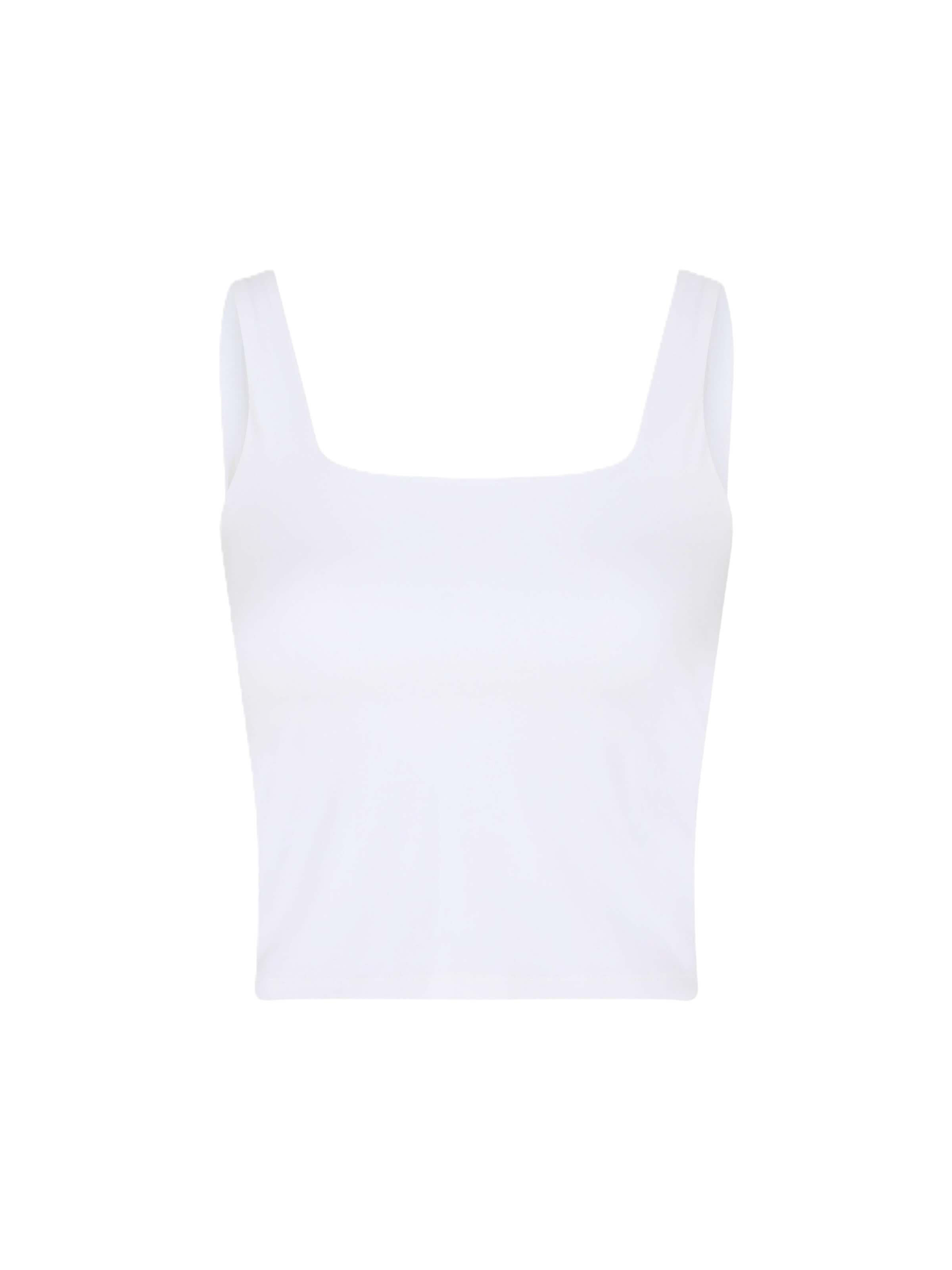 Girlfriend Collective Toppi ' Tommy ' värissä valkoinen: etupuoli