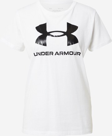 UNDER ARMOUR Funkční tričko – bílá: přední strana