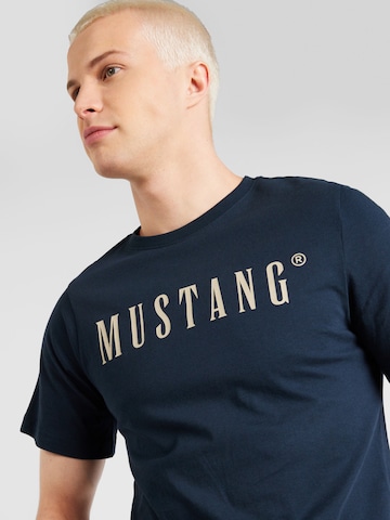 MUSTANG Μπλουζάκι 'Austin' σε μπλε