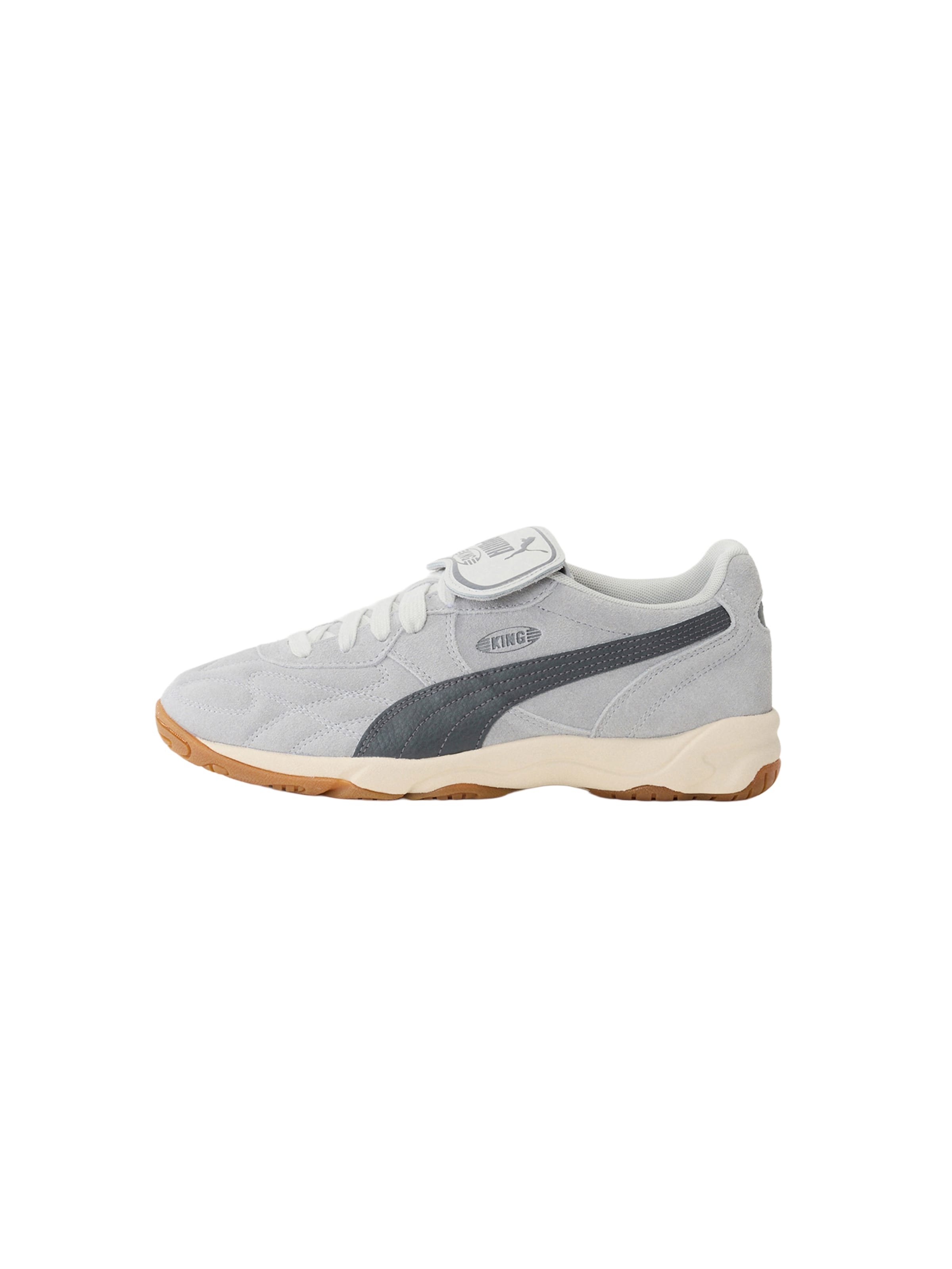 Baskets basses 'King' PUMA en gris : devant