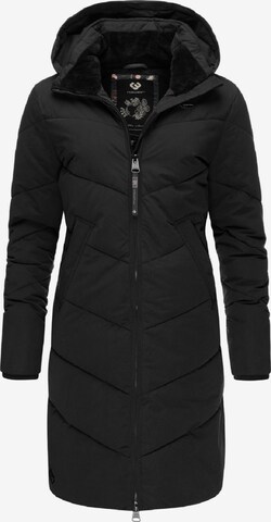 Ragwear Winter Coat 'Rebelka II Intl.' in Black: front