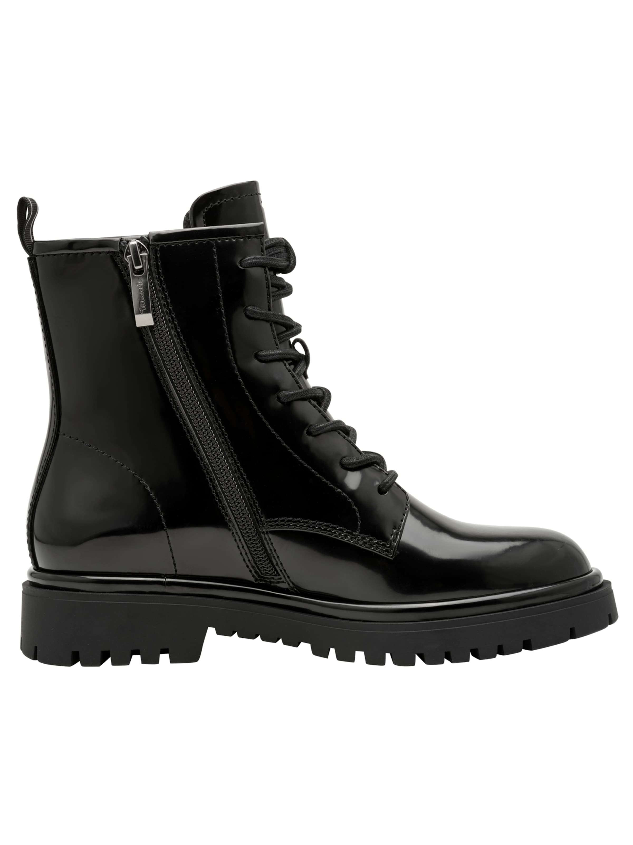 Tamaris Lace-up bootie in Black