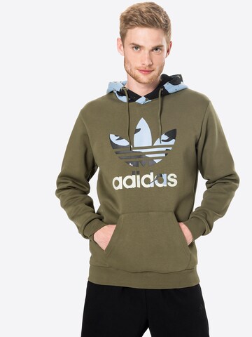 ADIDAS ORIGINALS Sweatshirt in Green: front