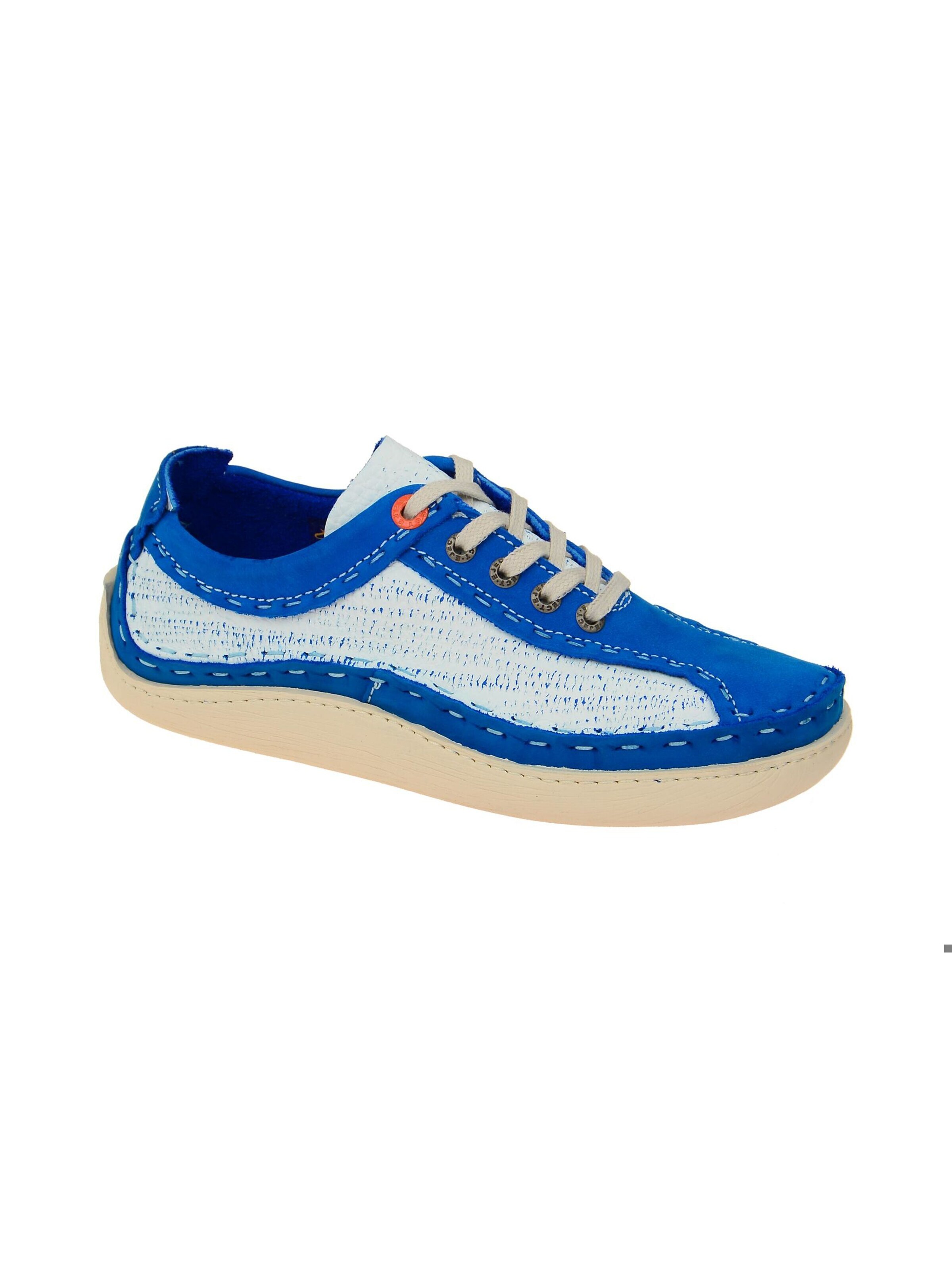 EJECT Athletic Lace-Up Shoes 'Eject Schuhe eJECT blau weiß Damen Sneakers' in Blue: front