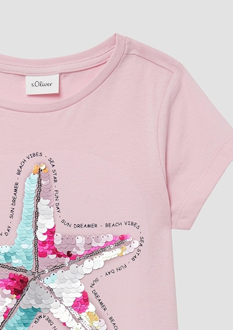 T-Shirt s.Oliver en rose