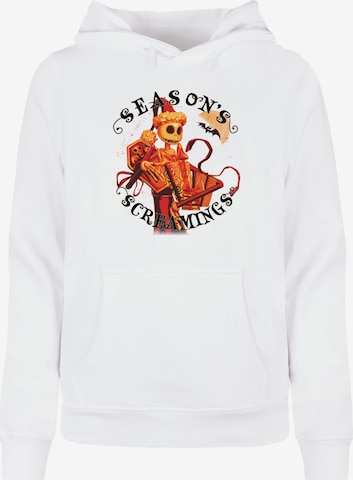 Sweat-shirt 'The Nightmare Before Christmas - Seasons Screamings' ABSOLUTE CULT en blanc : devant