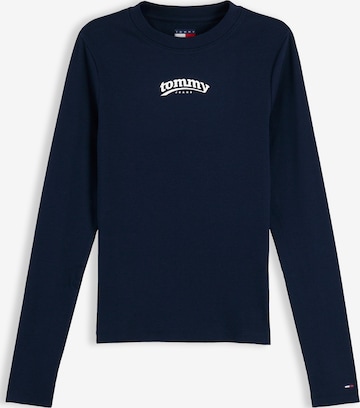 Tommy Jeans Тениска 'ESS' в синьо: отпред
