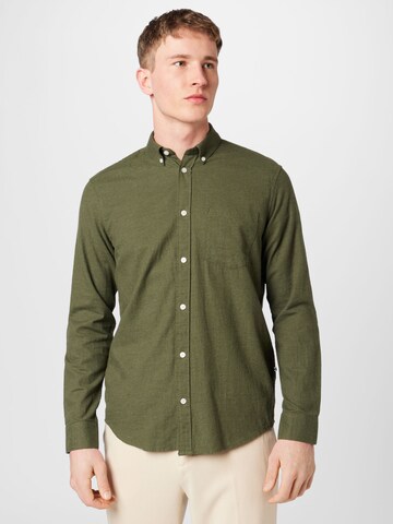 minimum Regular fit Skjorta 'Jay' i grön: framsida