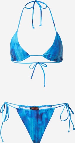 Misspap Triangel Bikini 'Miss Joslin' in Blauw: voorkant