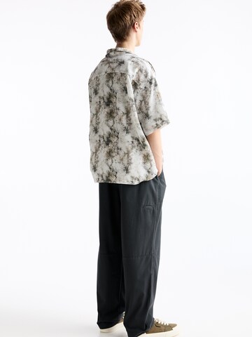 Pull&Bear Wide Leg Hosen in Grau