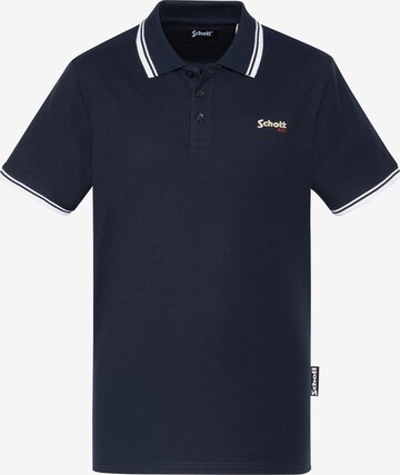 Schott NYC Shirt in Blau: Vorderseite