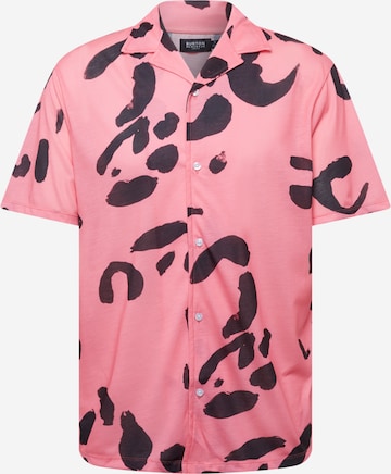 BURTON MENSWEAR LONDON Regular fit Button Up Shirt in Pink: front