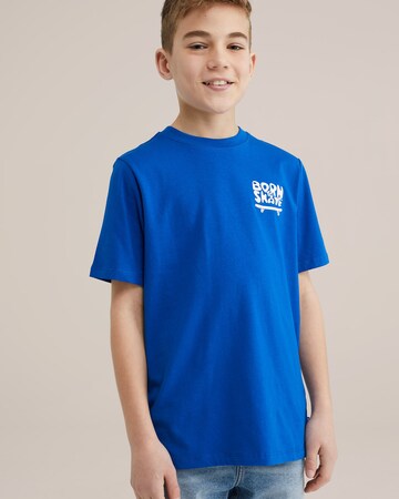 WE Fashion Shirt in Blue: front