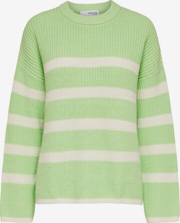 SELECTED FEMME Sweater in Green: front