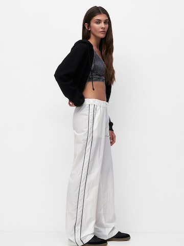 Regular Pantalon Pull&Bear en blanc