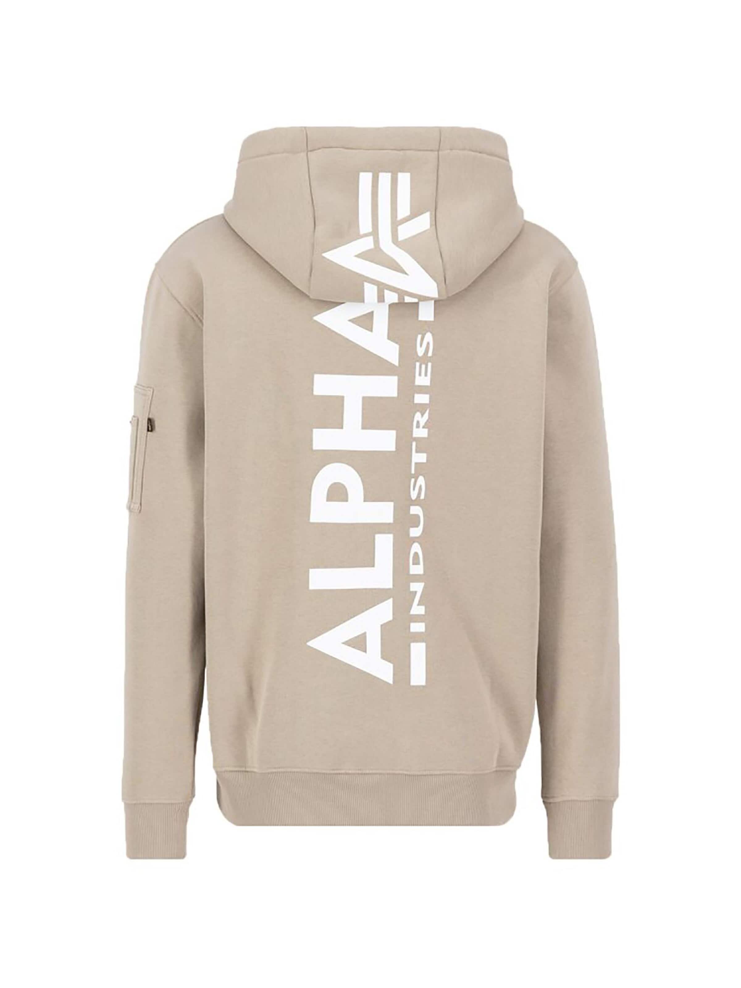ALPHA INDUSTRIES Sweatjacke in Braun