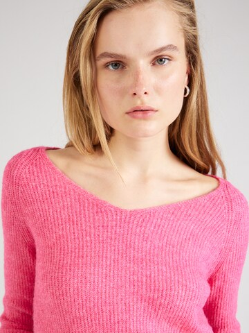 PIECES Sweater 'Ellen' in Pink