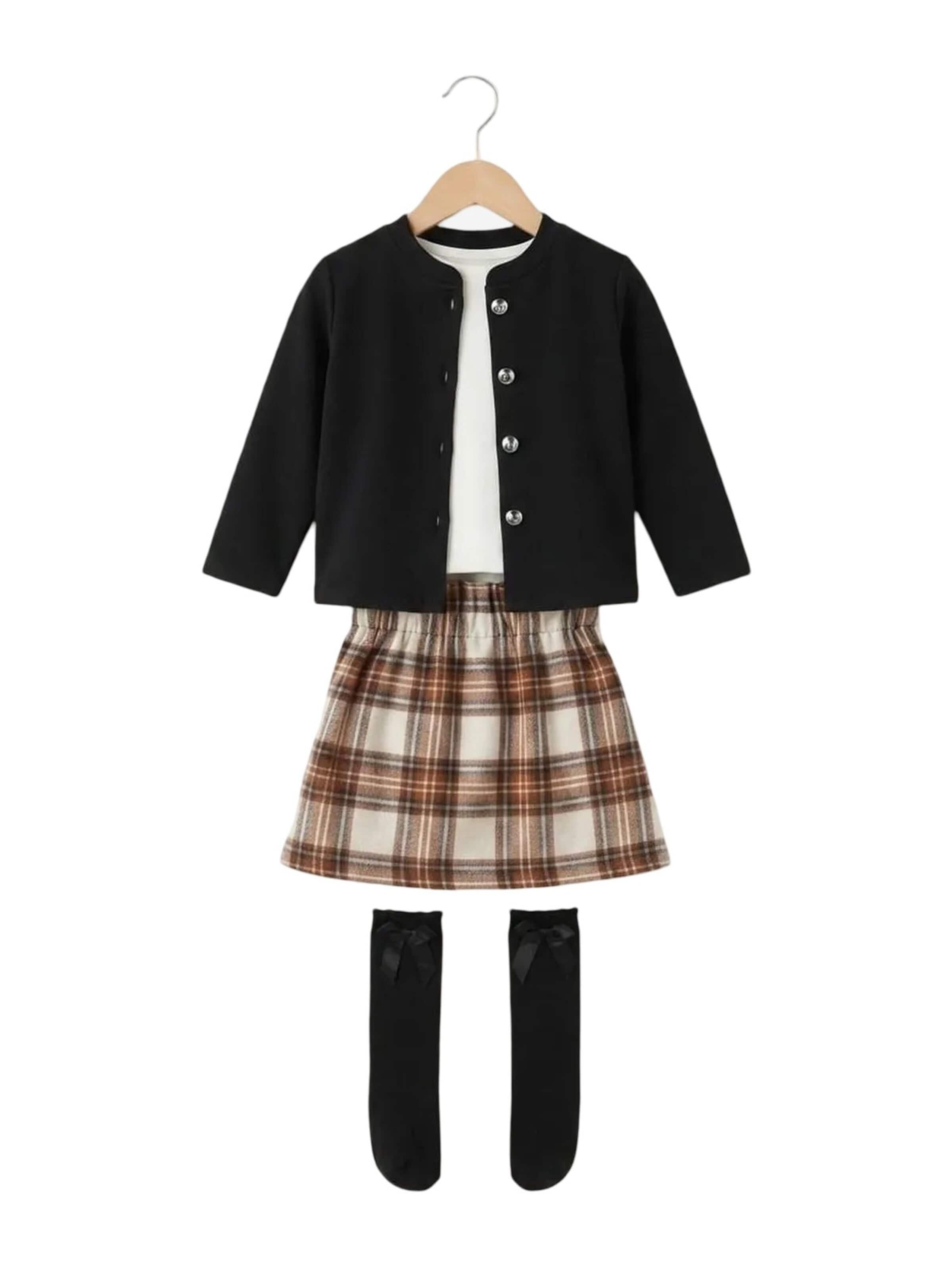 Set di Hilal Akinci Kids in nero: frontale